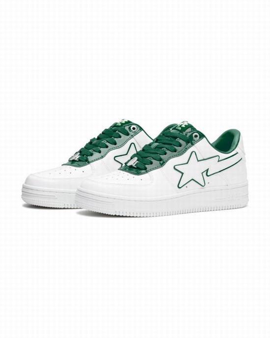 White Bape STA #8 Women's Sneakers | ZA-27641