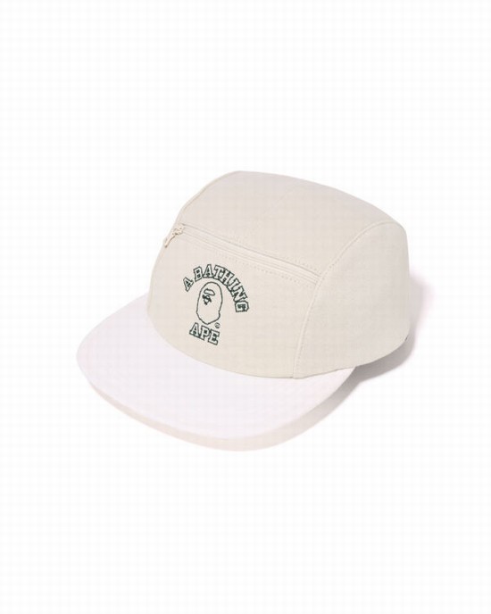 White Bape Sweat Jet Men's Caps | ZA-43052