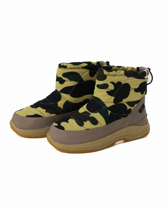 Yellow Bape X Suicoke Bower Men's Boots | ZA-67340